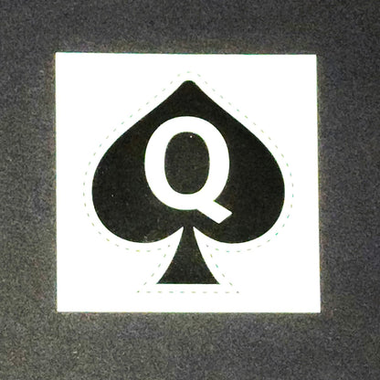 Queen of Spades Temporary Tattoo – 5-Piece Black Small Tattoos for Adults