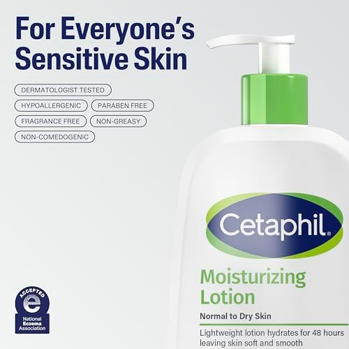 Cetaphil Face & Body Moisturizer, Hydrating Moisturizing Lotion for All Skin Types, Suitable for Sensitive Skin, 8 oz, Pack of 3 Avelisse