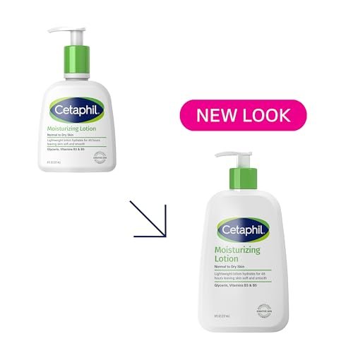Cetaphil Face & Body Moisturizer, Hydrating Moisturizing Lotion for All Skin Types, Suitable for Sensitive Skin, 8 oz, Pack of 3 Avelisse