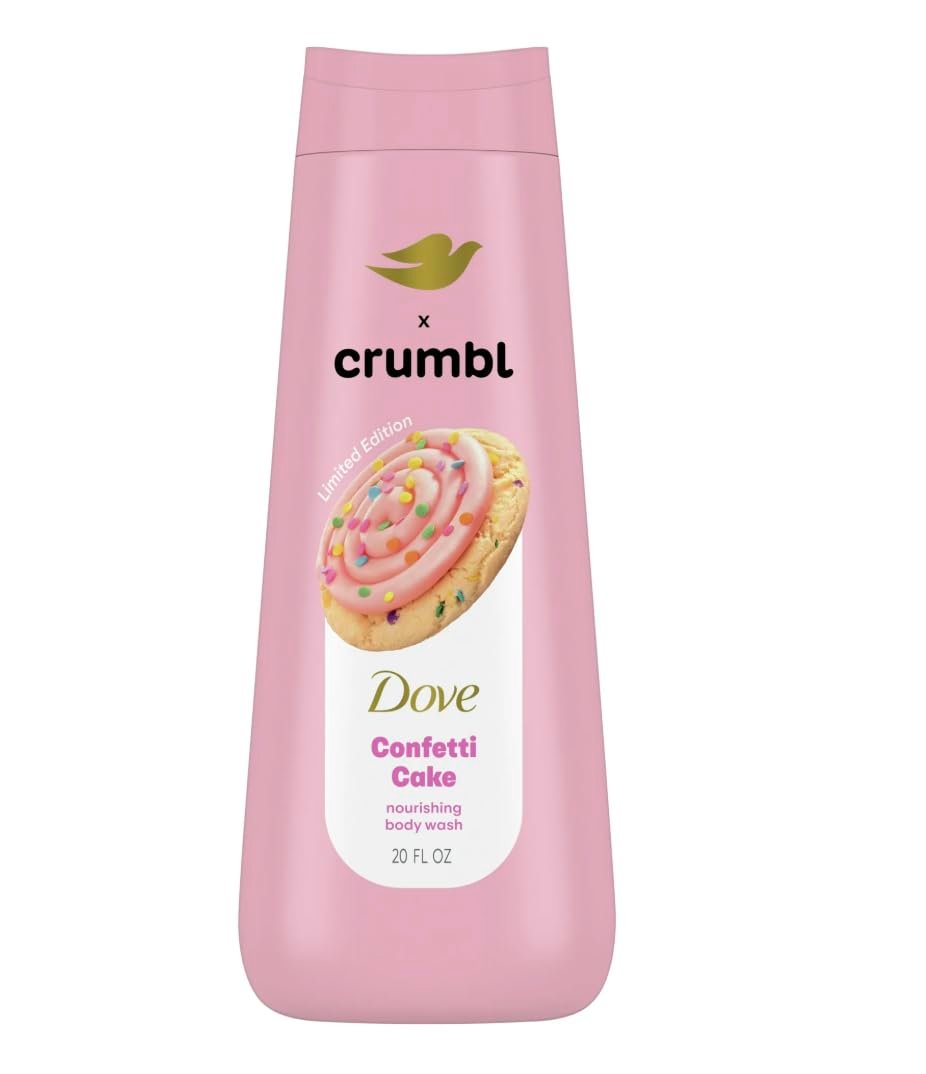 Dove x Crumbl Moisturizing Liquid Body Wash | Confetti Cake | 20 oz Avelisse