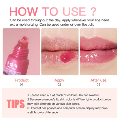 Bekoeen 5 Colors Butter Lip Balm Hydrating Lip Gloss, High Shine Nude Lip Tint Finish Lip Glow Oil, Lip Care Makeup Gift for Women