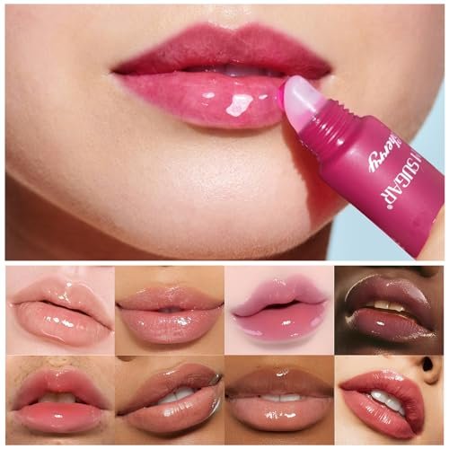 Bekoeen 5 Colors Butter Lip Balm Hydrating Lip Gloss, High Shine Nude Lip Tint Finish Lip Glow Oil, Lip Care Makeup Gift for Women - görsel 4