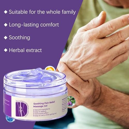 iekufes Joint Purple Gel Soothing Massage Cream – Full-Body Joint Support for Knees, Lumbar, Neck, Hands & Feet (2-Pack, 0.88 Fl Oz Each) Avelisse