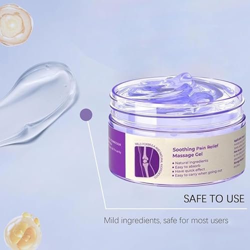 iekufes Joint Purple Gel Soothing Massage Cream – Full-Body Joint Support for Knees, Lumbar, Neck, Hands & Feet (2-Pack, 0.88 Fl Oz Each) Avelisse