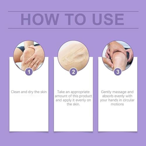 iekufes Joint Purple Gel Soothing Massage Cream – Full-Body Joint Support for Knees, Lumbar, Neck, Hands & Feet (2-Pack, 0.88 Fl Oz Each) Avelisse