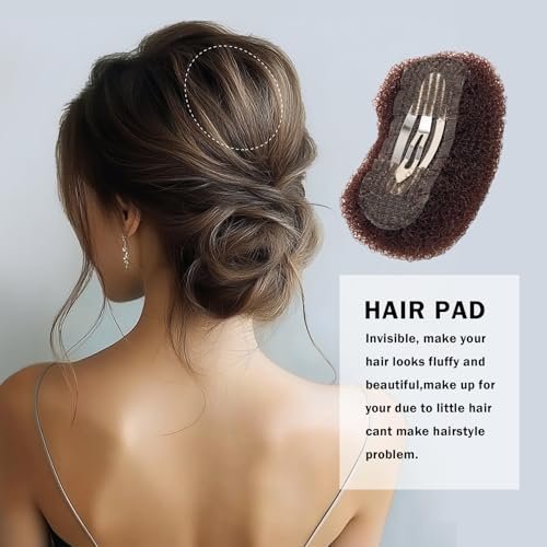 Vouchmind 3PCs Volumizing Hair Sponge Inserts with Puff Cushion Clips – Add Volume and Fullness for Women and Girls - görsel 6