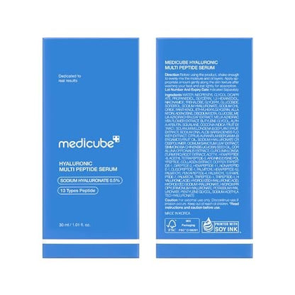 medicube Hyaluronic Multi Peptide PDRN Serum – Lightweight Water Plumping Facial Serum for Glowing, Soothing & Hydrated Skin | Korean Skincare 30ml Avelisse