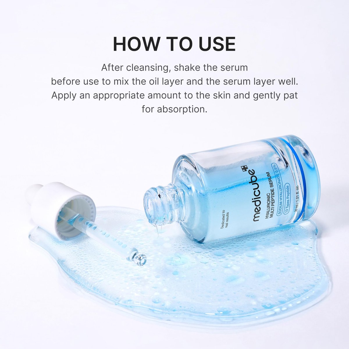 medicube Hyaluronic Multi Peptide PDRN Serum – Lightweight Water Plumping Facial Serum for Glowing, Soothing & Hydrated Skin | Korean Skincare 30ml Avelisse