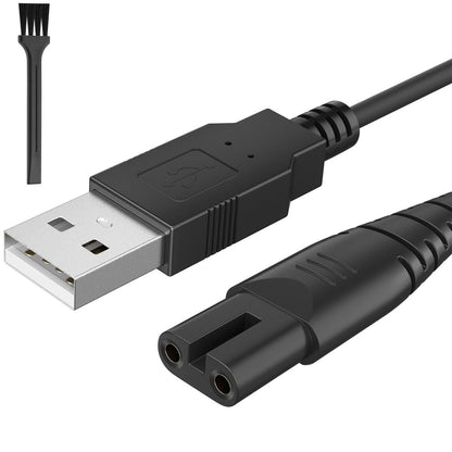 Meliya USB Charger Cable for Skull Pitbull Clippers – Compatible with Palm, Butterfly Kiss, Beast Clipper PRO Shaver – 3.3 Feet Charging Cord