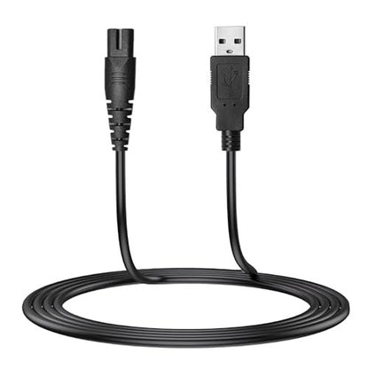 Meliya USB Charger Cable for Skull Pitbull Clippers – Compatible with Palm, Butterfly Kiss, Beast Clipper PRO Shaver – 3.3 Feet Charging Cord