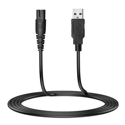 Meliya USB Charger Cable for Skull Pitbull Clippers – Compatible with Palm, Butterfly Kiss, Beast Clipper PRO Shaver – 3.3 Feet Charging Cord