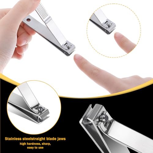 6-Piece Straight Nail Clippers for Thick Toenails – Heavy Duty Stainless Steel Edge Cutters for Men and Women - görsel 10