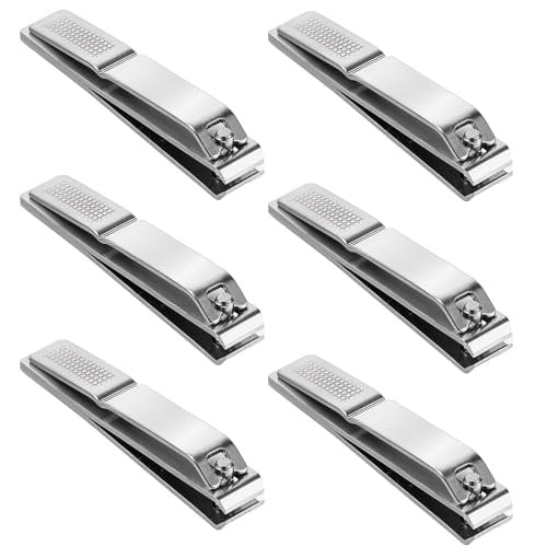 6-Piece Straight Nail Clippers for Thick Toenails – Heavy Duty Stainless Steel Edge Cutters for Men and Women - görsel 14