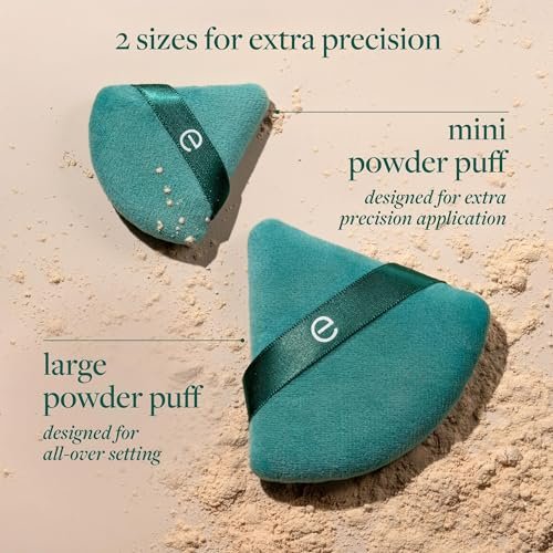 EcoTools Powder Puff Duo: Full-Size & Mini Puffs for Flawless Powder Application – Vegan & Cruelty-Free - görsel 4