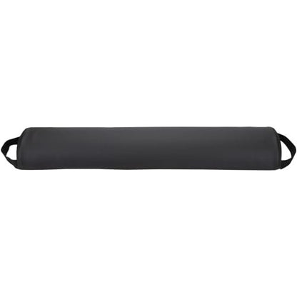 ForPro Premium Half-Round Bolster Pillow for Massage and Yoga - Oil and Stain-Resistant, 6"W x 3"H x 26"L, Black Avelisse