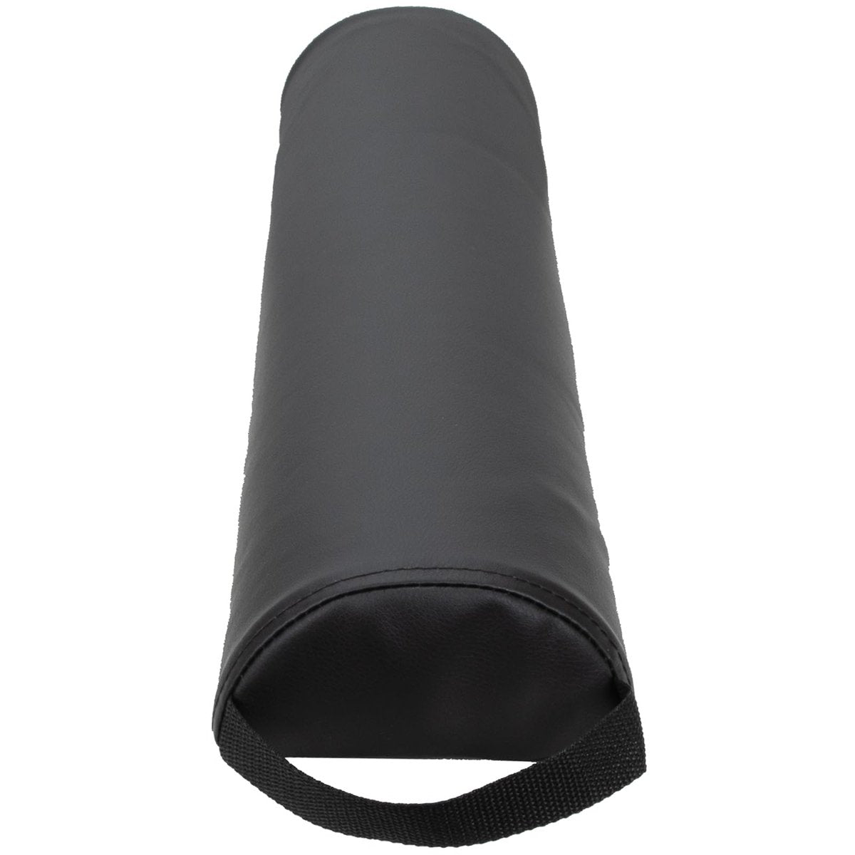 ForPro Premium Half-Round Bolster Pillow for Massage and Yoga - Oil and Stain-Resistant, 6"W x 3"H x 26"L, Black Avelisse