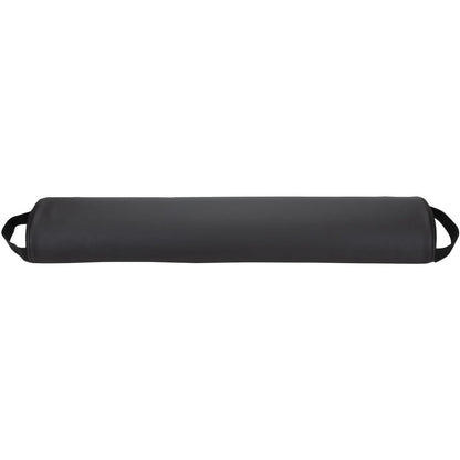 ForPro Premium Half-Round Bolster Pillow for Massage and Yoga - Oil and Stain-Resistant, 6"W x 3"H x 26"L, Black Avelisse