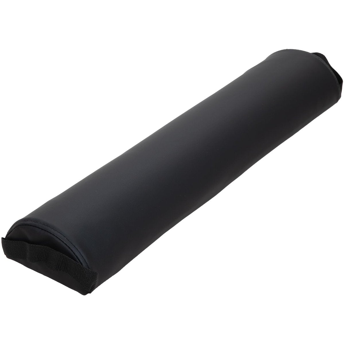 ForPro Premium Half-Round Bolster Pillow for Massage and Yoga - Oil and Stain-Resistant, 6"W x 3"H x 26"L, Black Avelisse