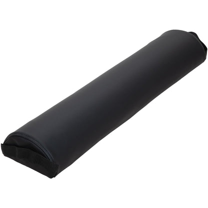 ForPro Premium Half-Round Bolster Pillow for Massage and Yoga - Oil and Stain-Resistant, 6"W x 3"H x 26"L, Black Avelisse