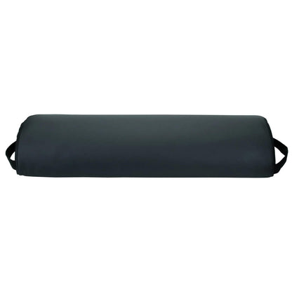 ForPro Premium Jumbo Half-Round Bolster Pillow – Black, 9”W x 4.5”H x 26”L, Oil & Stain-Resistant for Massage & Yoga Avelisse