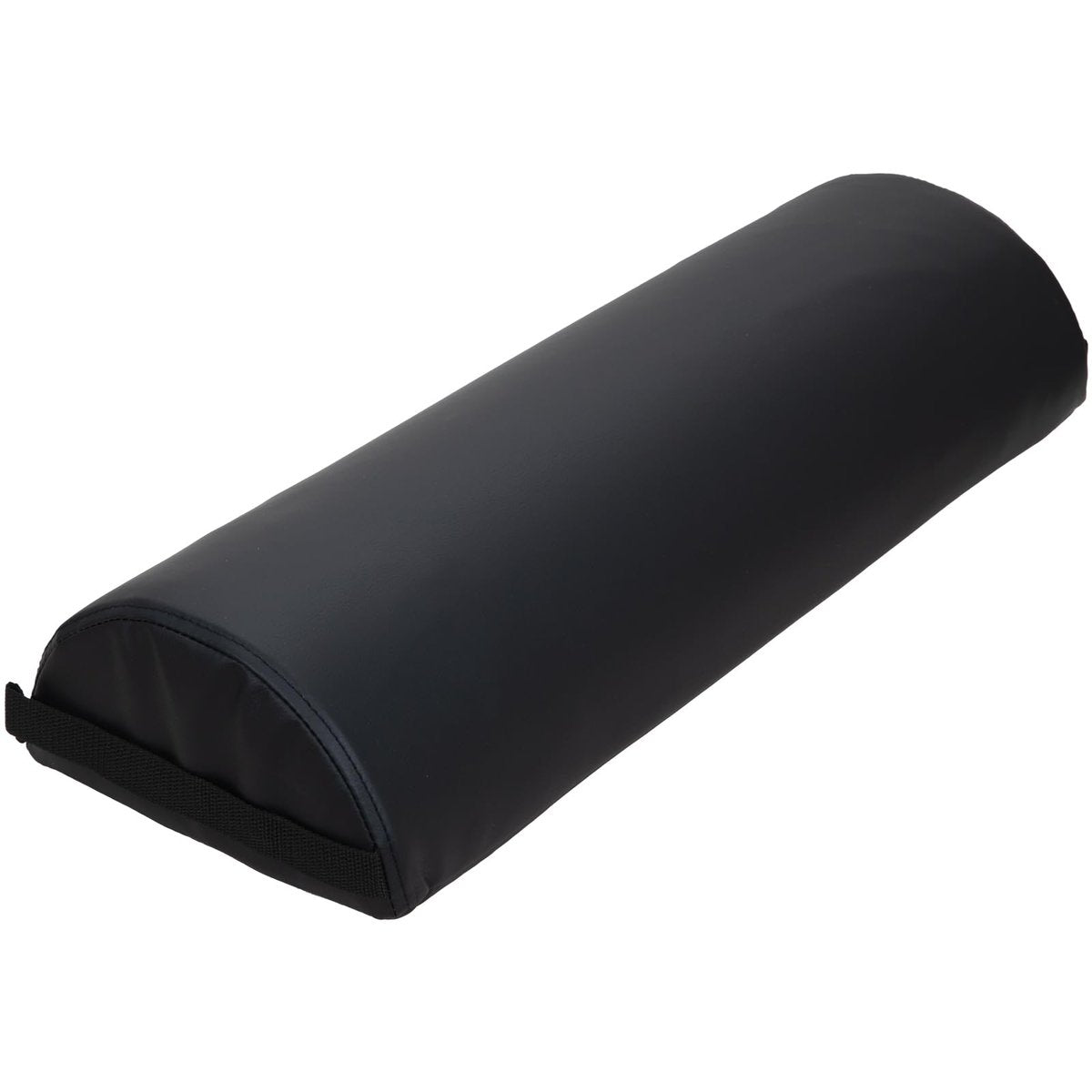 ForPro Premium Jumbo Half-Round Bolster Pillow – Black, 9”W x 4.5”H x 26”L, Oil & Stain-Resistant for Massage & Yoga Avelisse