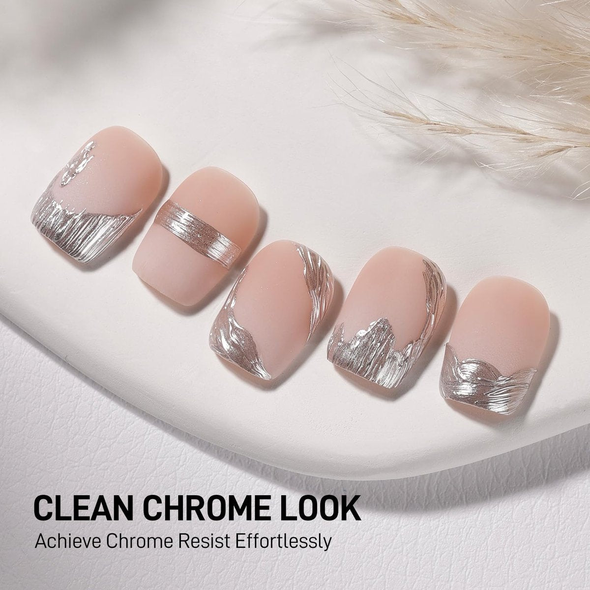 GAOY Matte Gel Top Coat for Gel Nail Polish - 16ml Chrome Proof Matte Finish for Detail Chrome Isolation Painting, Long Lasting UV Nail Art DIY - görsel 9