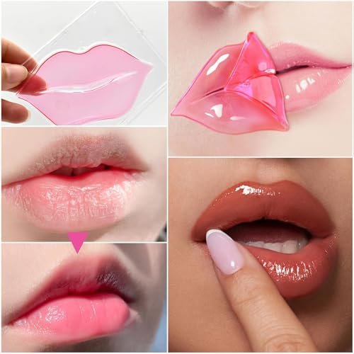 40 Pairs Eye Mask & Lip Mask - 24K Gold Gel Crystal Collagen Under Eye Patches for Dark Circles, Bachelorette Party Favors, Galentines Day Gifts, Bulk Bridesmaid Gifts - görsel 10