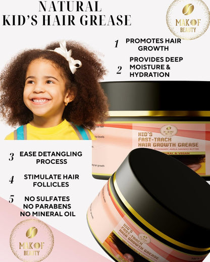 Kid's Hair Growth Grease with Raw Organic Batana Extract, Rosemary, Fenugreek, Amla Oil & Mango Butter – 120 ml Avelisse