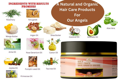 Kid's Hair Growth Grease with Raw Organic Batana Extract, Rosemary, Fenugreek, Amla Oil & Mango Butter – 120 ml Avelisse