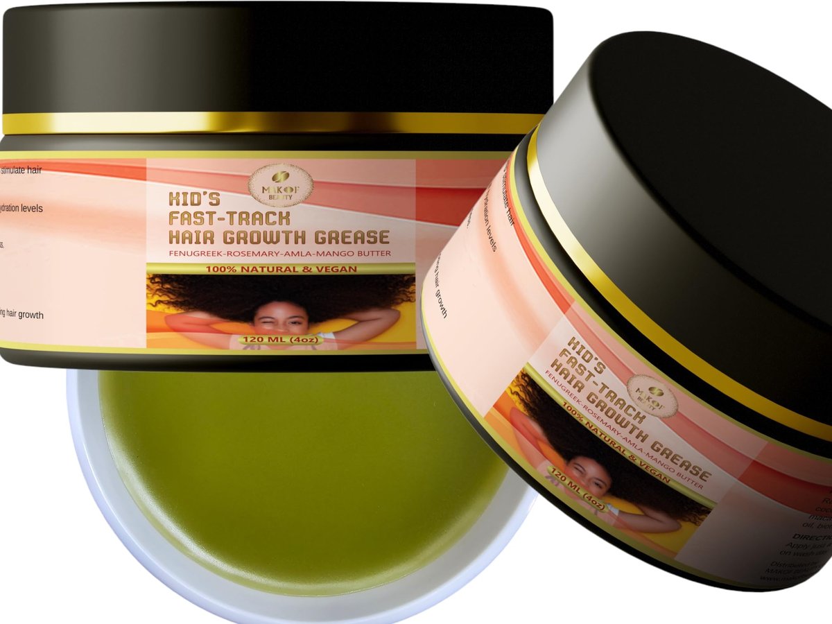 Kid's Hair Growth Grease with Raw Organic Batana Extract, Rosemary, Fenugreek, Amla Oil & Mango Butter – 120 ml Avelisse