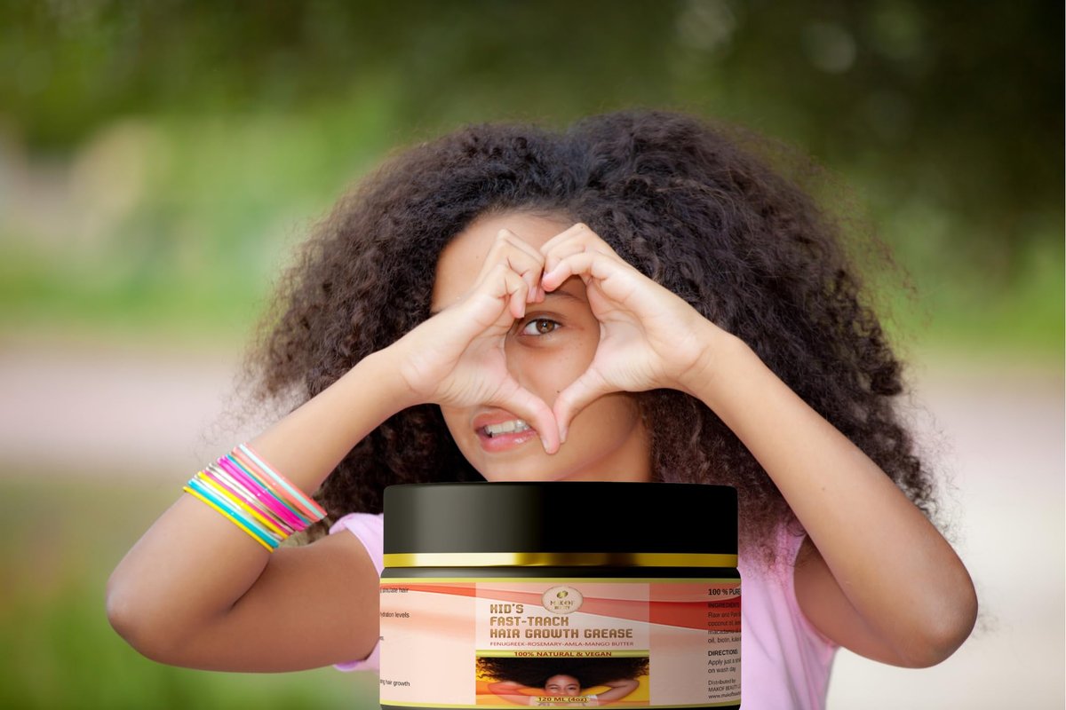 Kid's Hair Growth Grease with Raw Organic Batana Extract, Rosemary, Fenugreek, Amla Oil & Mango Butter – 120 ml Avelisse
