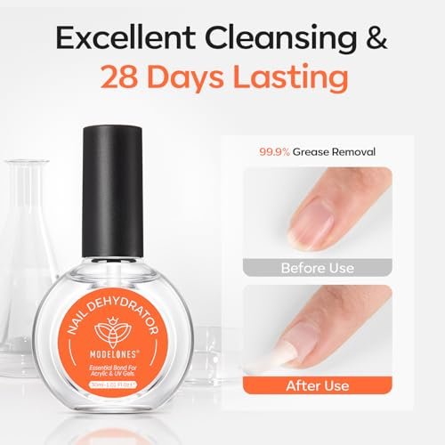 Modelones Nail Dehydrator 30ml – Acid-Free Nail Prep for Gel Polish, Acrylic Nails & Press-Ons - görsel 6