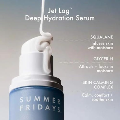 Summer Fridays Jet Lag™ Essentials Mini Hydrating Skin Care Set - Travel Size Skincare Kit & Gift Set (4 Count) Avelisse