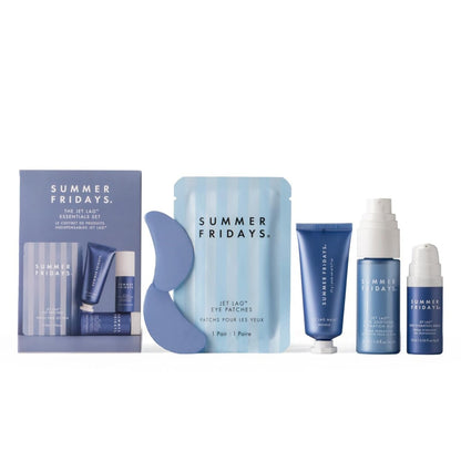 Summer Fridays Jet Lag™ Essentials Mini Hydrating Skin Care Set - Travel Size Skincare Kit & Gift Set (4 Count) Avelisse