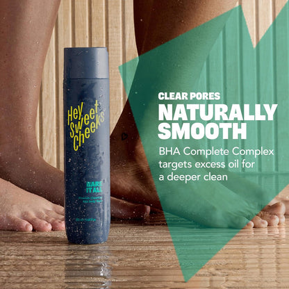 Hey Sweet Cheeks Bare It All BHA Salicylic Acid Body Wash with Oat Milk - Blemish Body Wash for Back & Body, 9.64 oz Avelisse