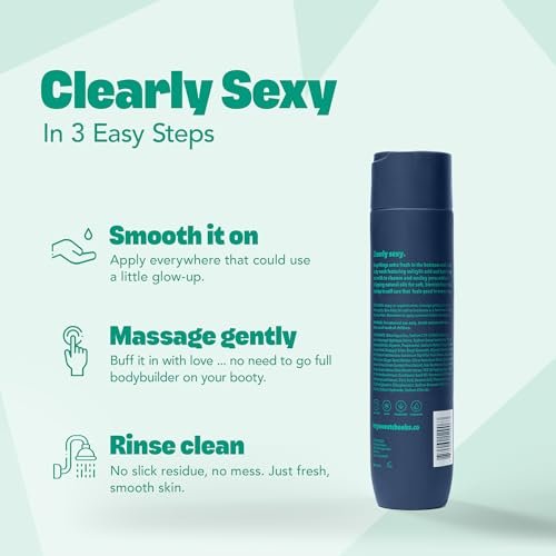 Hey Sweet Cheeks Bare It All BHA Salicylic Acid Body Wash with Oat Milk - Blemish Body Wash for Back & Body, 9.64 oz Avelisse