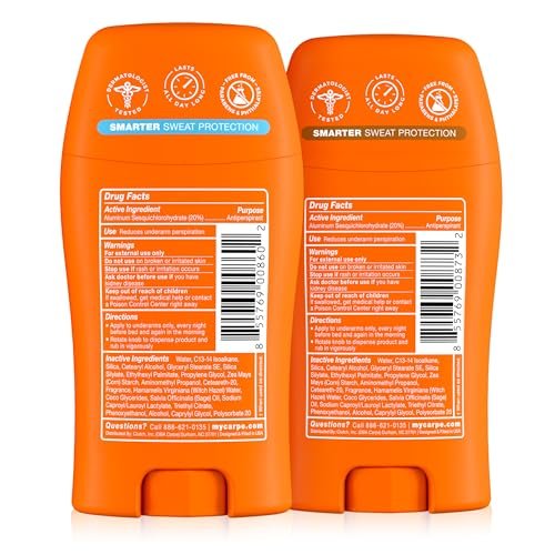 Carpe Women's Clinical Strength Antiperspirant Deodorant Variety Pack – 100 Hour Sweat & Odor Control, Coconut Vanilla & Fresh Powder, 2-Pack Avelisse