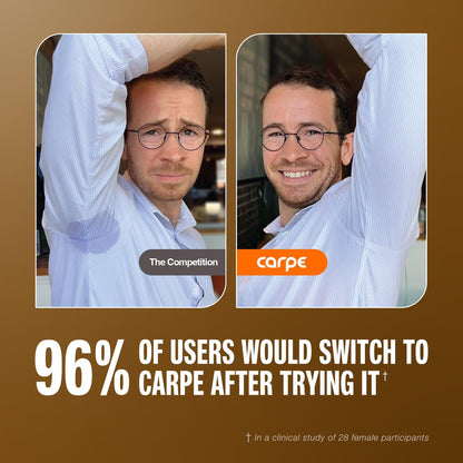 Carpe Deodorant Antiperspirant Men's Variety Pack – 100 Hour Sweat & Odor Control – Clinical Strength for Excessive Sweating – Sandalwood & Clean Sport, 2 Pack Avelisse