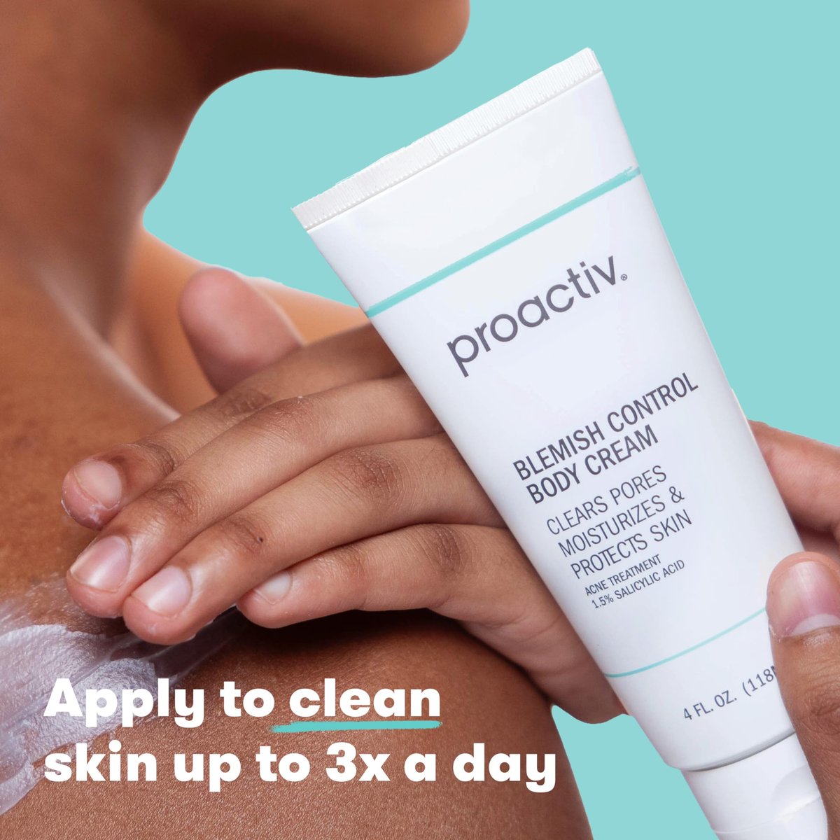 Proactiv Blemish Control Body Cream - Exfoliating Salicylic Acid Acne Treatment for Body Breakouts, 4 fl oz Avelisse