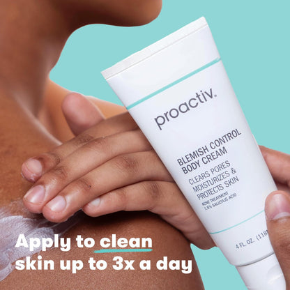 Proactiv Blemish Control Body Cream - Exfoliating Salicylic Acid Acne Treatment for Body Breakouts, 4 fl oz Avelisse