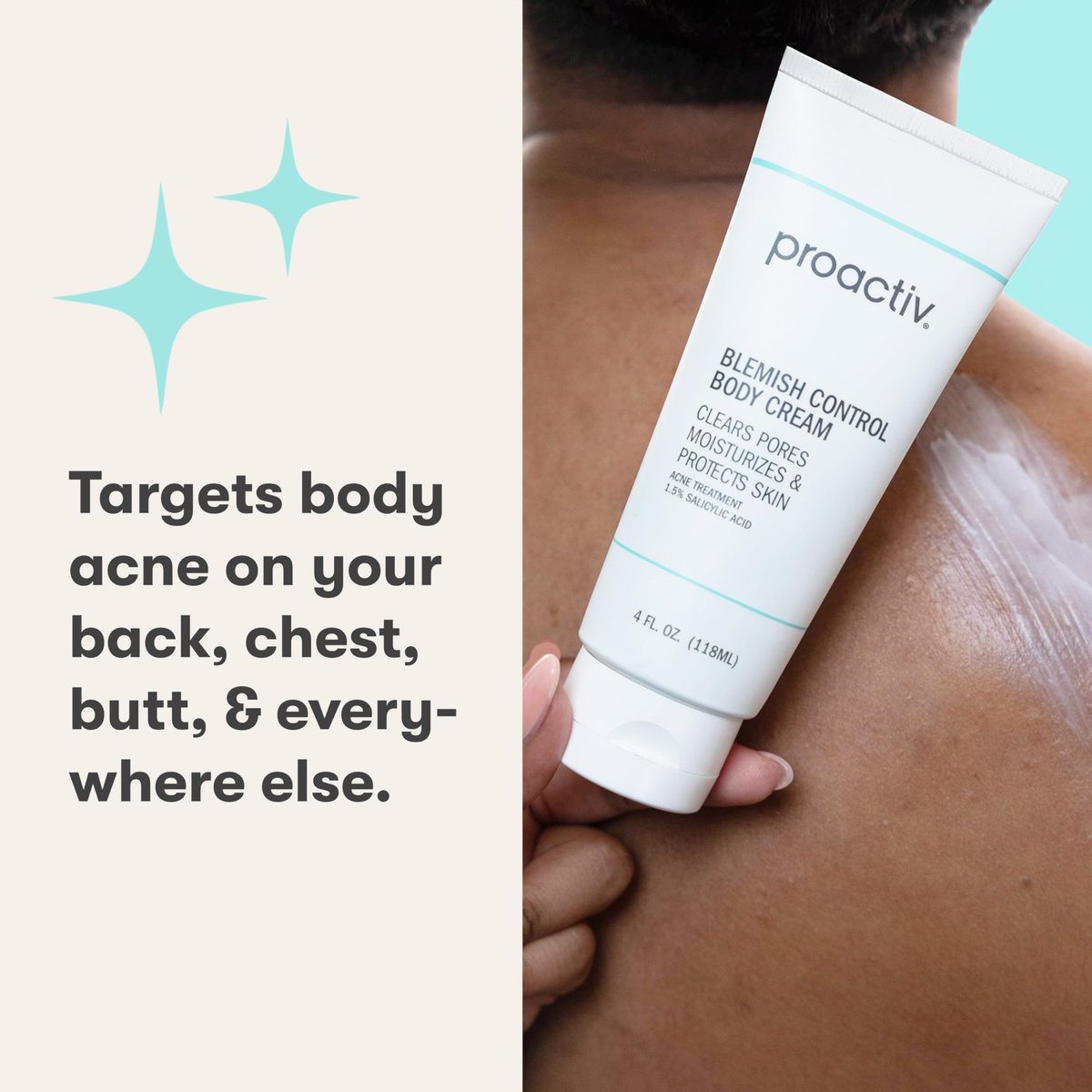 Proactiv Blemish Control Body Cream - Exfoliating Salicylic Acid Acne Treatment for Body Breakouts, 4 fl oz Avelisse