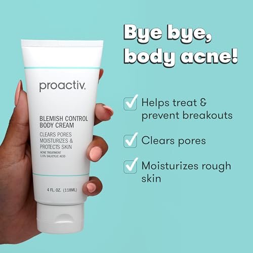 Proactiv Blemish Control Body Cream - Exfoliating Salicylic Acid Acne Treatment for Body Breakouts, 4 fl oz Avelisse