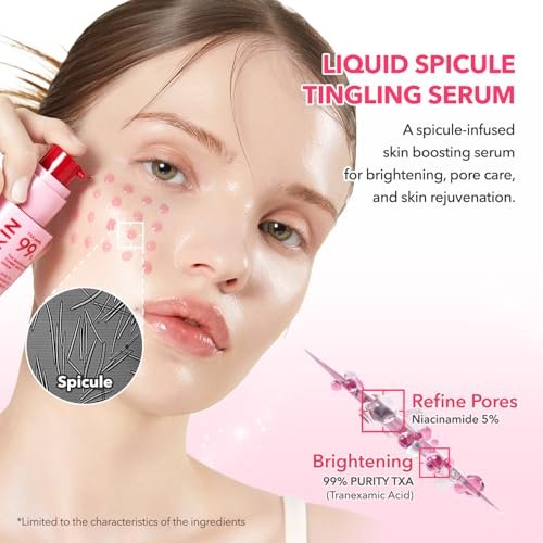 APRILSKIN TXA Niacinamide Toning Shot 99 Spicule Facial Serum - Brightening & Pore Care, 1.01 fl. oz. - görsel 5