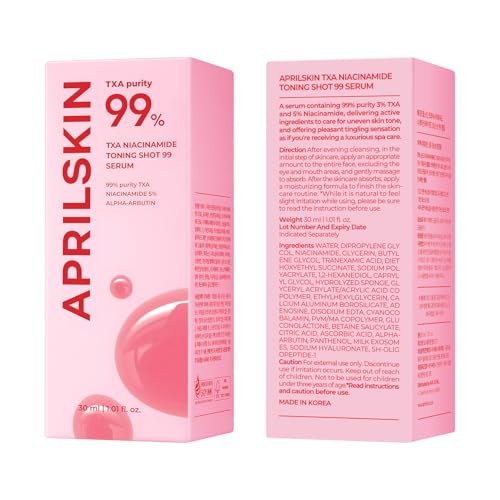 APRILSKIN TXA Niacinamide Toning Shot 99 Spicule Facial Serum - Brightening & Pore Care, 1.01 fl. oz. - görsel 17