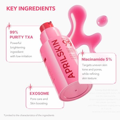 APRILSKIN TXA Niacinamide Toning Shot 99 Spicule Facial Serum - Brightening & Pore Care, 1.01 fl. oz. - görsel 7