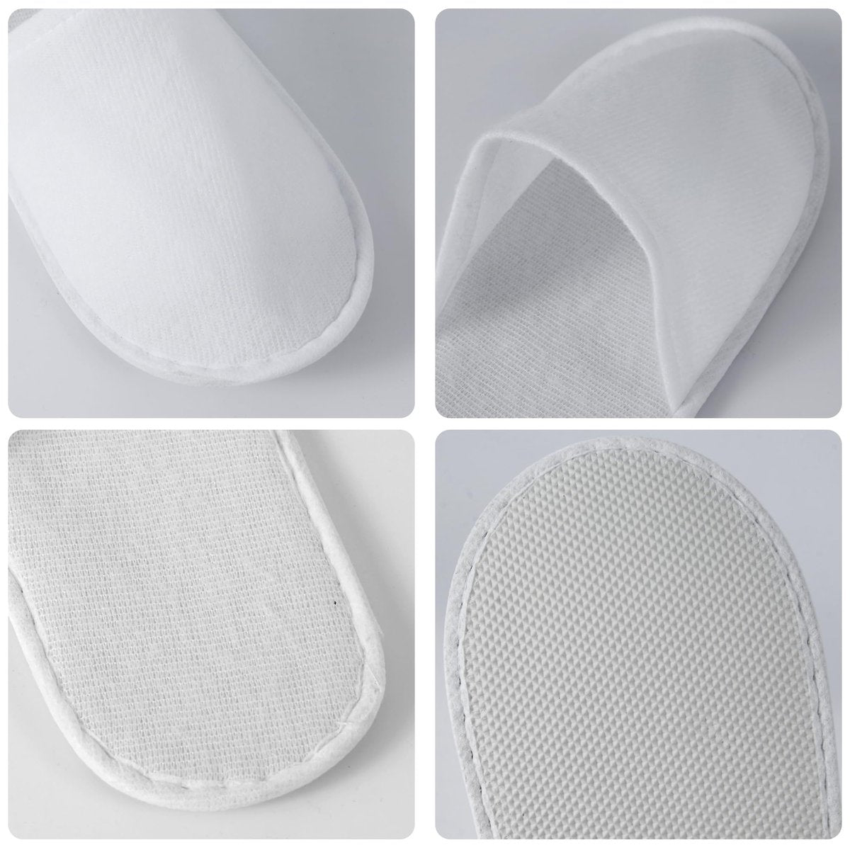 UrbanRoots 28 Pairs Disposable Slippers for Guests - Bulk Hotel, Spa & Travel Slippers with Pouch, Non-Slip White House Slippers Avelisse