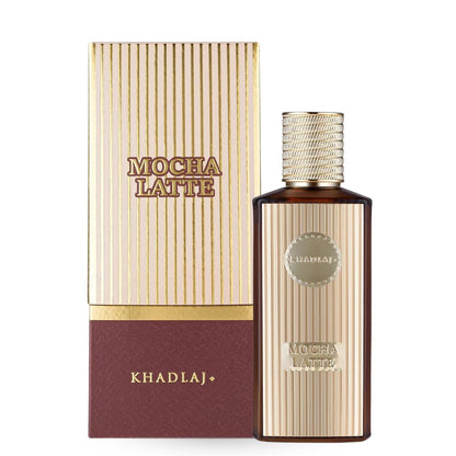 Khadlaj Mocha Latte Extrait de Parfum – Gourmand Spicy Sweet Warm Unisex Fragrance, 3.4 oz / 100 ml