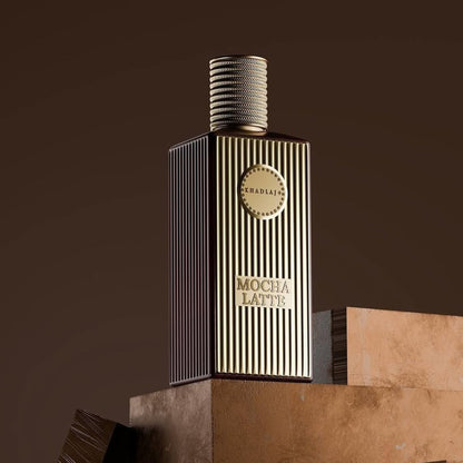 Khadlaj Mocha Latte Extrait de Parfum – Gourmand Spicy Sweet Warm Unisex Fragrance, 3.4 oz / 100 ml