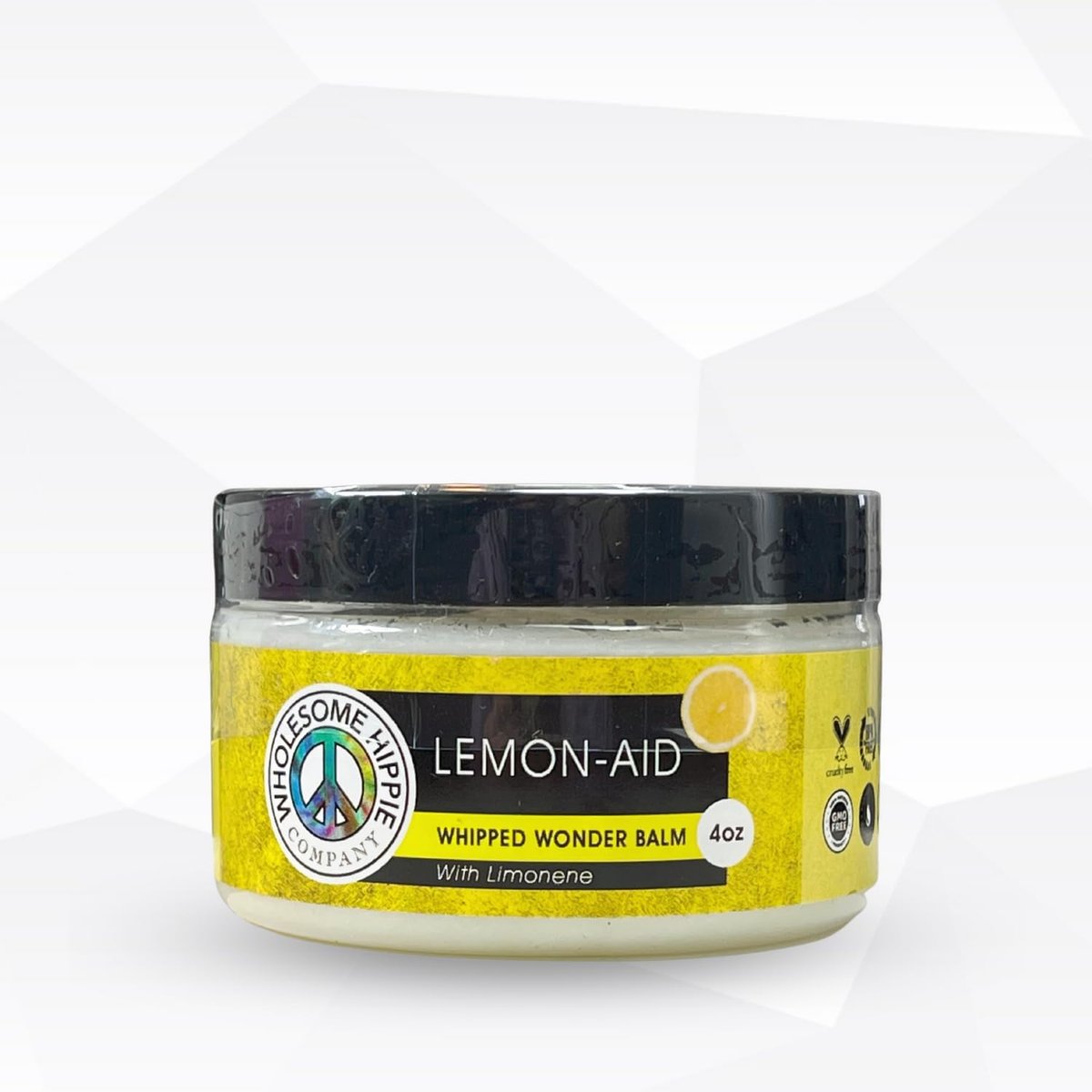 Wholesome Hippy Lemon-Aid Whipped Wonder Balm with Limonene – Lemon Balm Face Moisturizer (4 oz) - görsel 3
