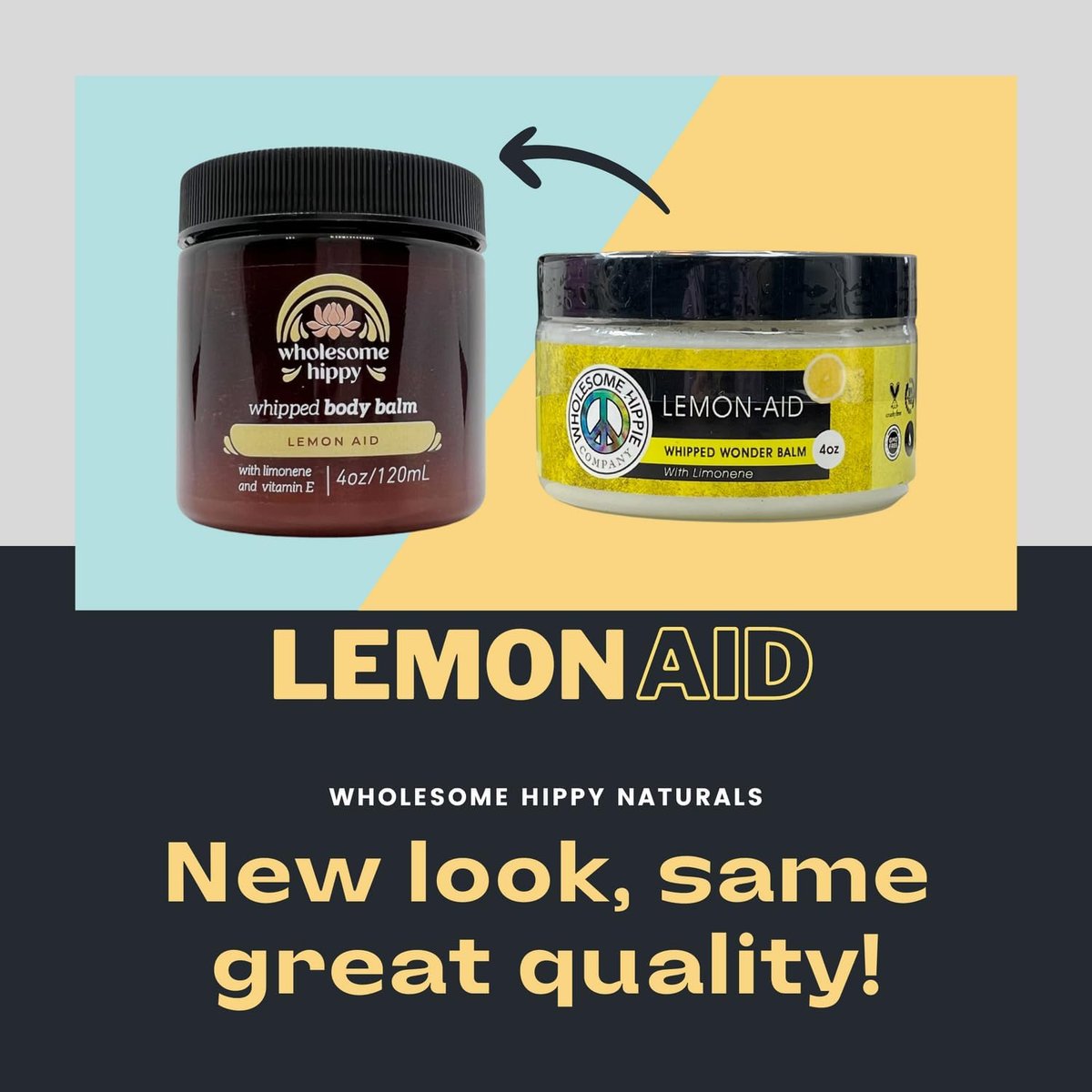 Wholesome Hippy Lemon-Aid Whipped Wonder Balm with Limonene – Lemon Balm Face Moisturizer (4 oz) - görsel 5